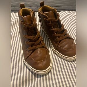 Boys Brown Zipper Boots size 1